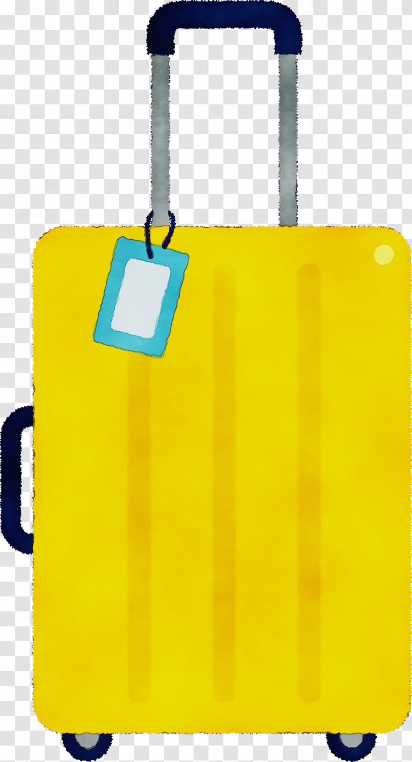 Hand Luggage Yellow Baggage Hand Transparent PNG