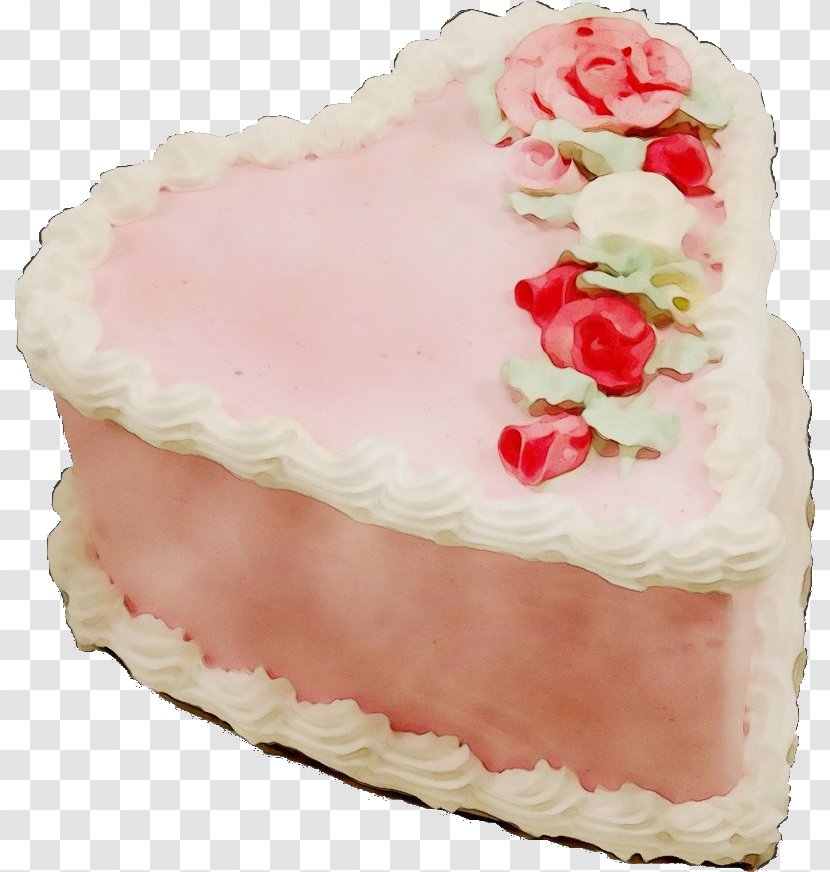 Pink Buttercream Torte Food Baked Goods - Pasteles - Cake Transparent PNG