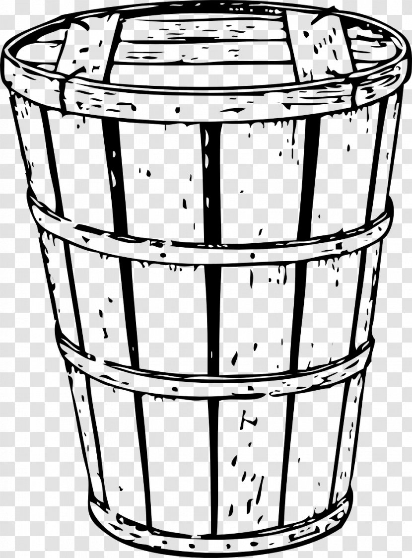 Clip Art - Basket - Wooden Barrel Transparent PNG