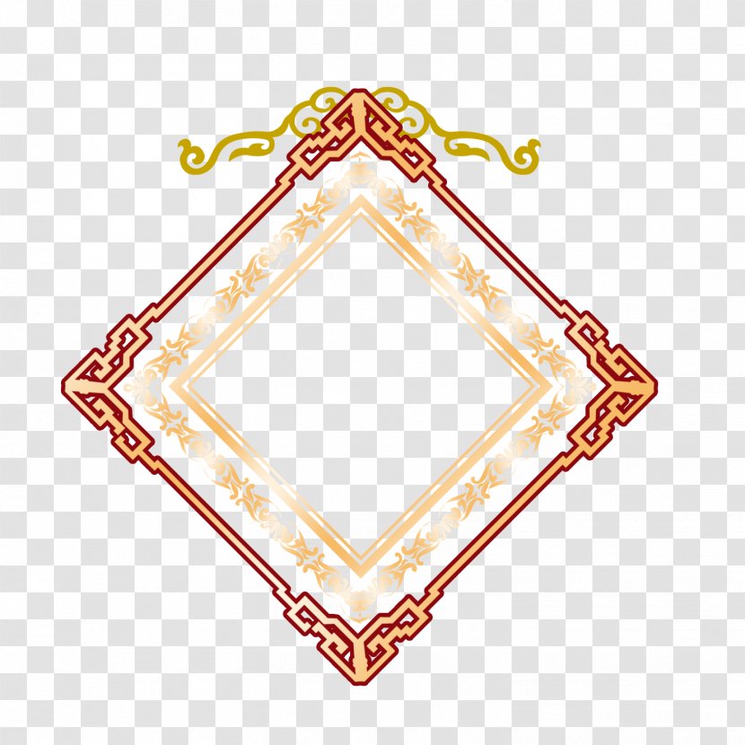 Chinese New Year Year's Day - Body Jewelry - Three-dimensional Diamond Border Transparent PNG
