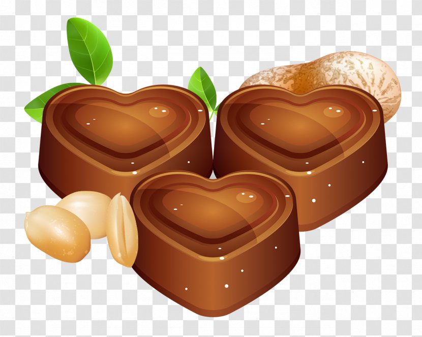 Praline Heart - Valentine S Day - Cartoon Chocolate Transparent PNG
