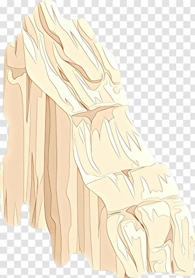 Scarf Long Hair Drawing Beige Sketch Transparent PNG