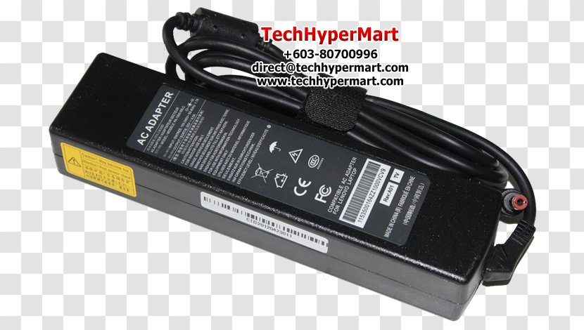 AC Adapter Laptop Computer Hardware Alternating Current - Power - Lenovo Cord Transparent PNG