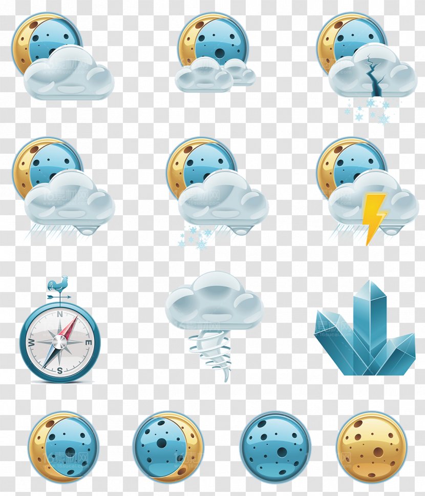Weather Forecasting Euclidean Vector Icon - Silhouette Transparent PNG