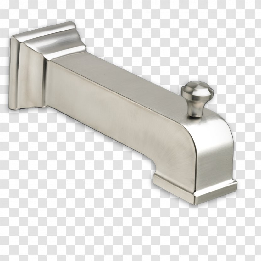 Brass Bathtub Tap Plumbing Valve - Nickel Transparent PNG