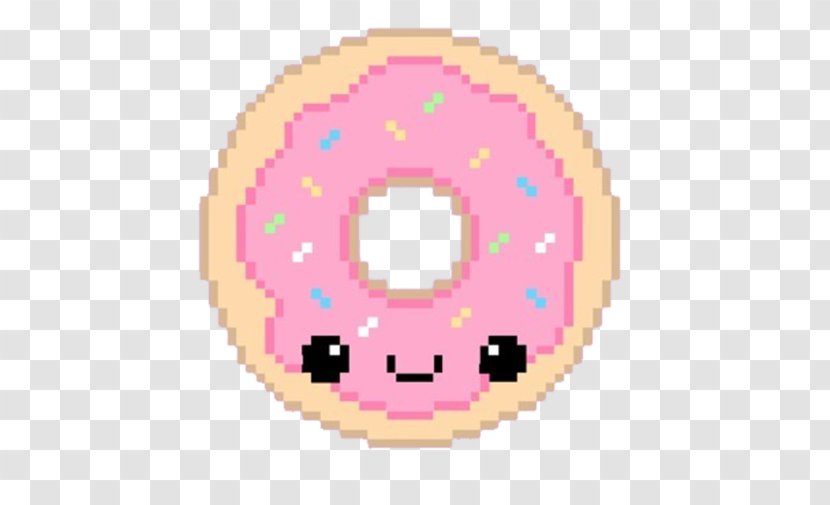 National Doughnut Day Tea Dunkin Donuts - Pixelated Cartoon Donut Transparent PNG