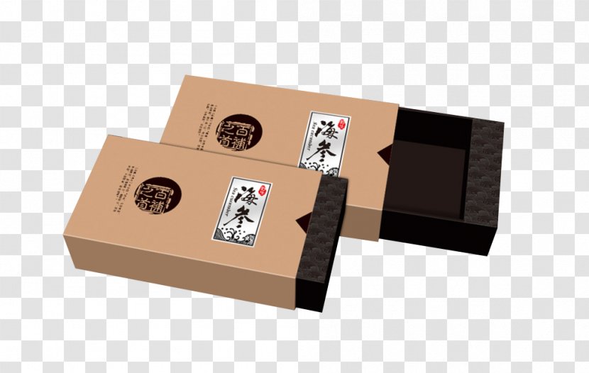 Paper Box Packaging And Labeling Sea Cucumber As Food - Bags Transparent PNG