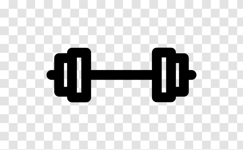 Dumbbell Weight Clip Art - Black - Weights Transparent PNG