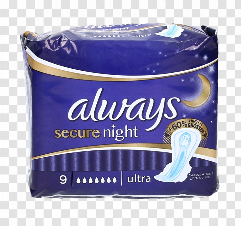 Sanitary Napkin Always Cloth Napkins Menstruation Hygiene - Night - Pads Transparent PNG