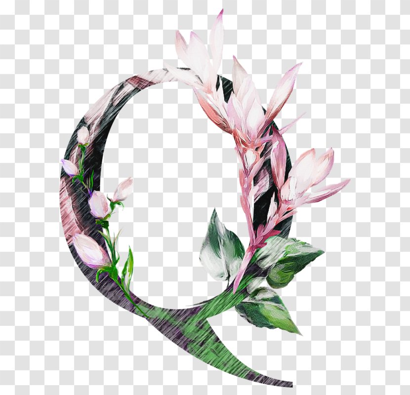 Pink Leaf Plant Flower Circle Transparent PNG