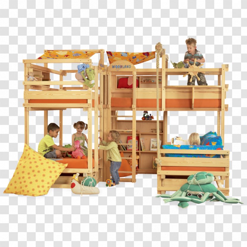 Bunk Bed Bedroom Child Furniture - Dollhouse Transparent PNG