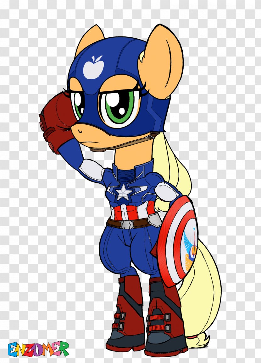 Captain America Vertebrate Horse Clip Art - Cartoon Transparent PNG
