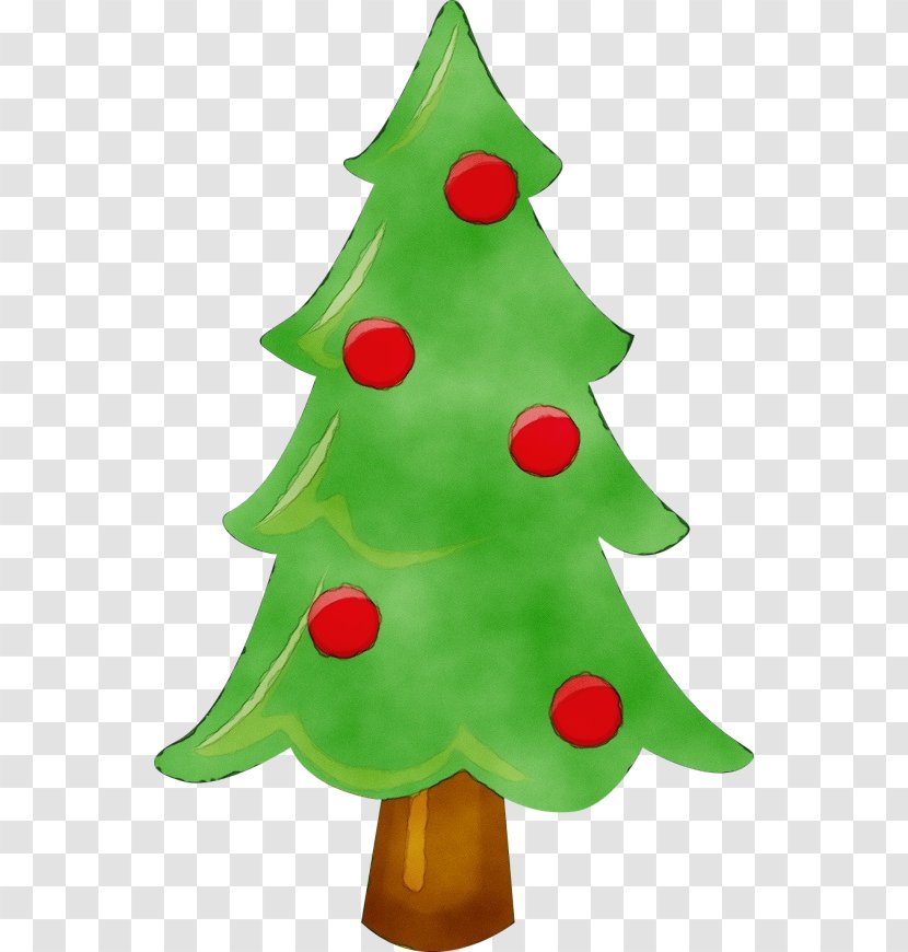 Christmas Tree - Watercolor - Evergreen Transparent PNG
