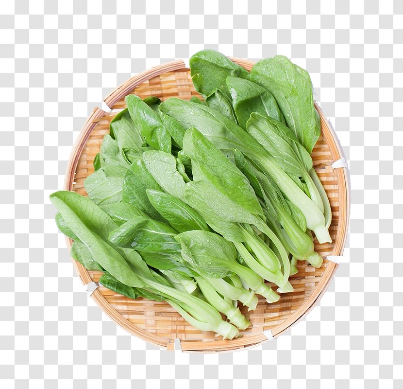 Spinach Vegetable Condiment Food Cook - Stir Frying - Bamboo Basket Of Vegetables Transparent PNG