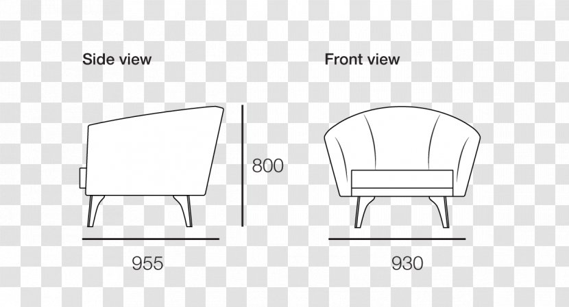 Paper Chair Drawing White - Text Transparent PNG