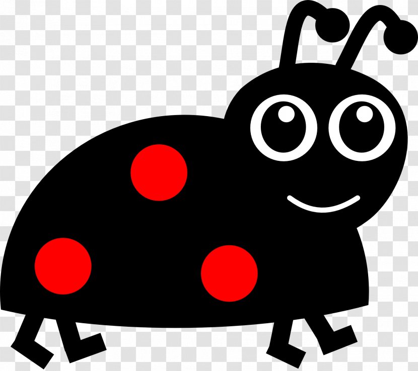 Ladybird Beetle Drawing Clip Art - Black And White Transparent PNG