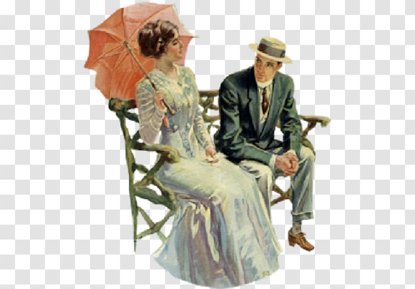 Vintage Clothing Couple Woman - Costume - Gentleman Transparent PNG