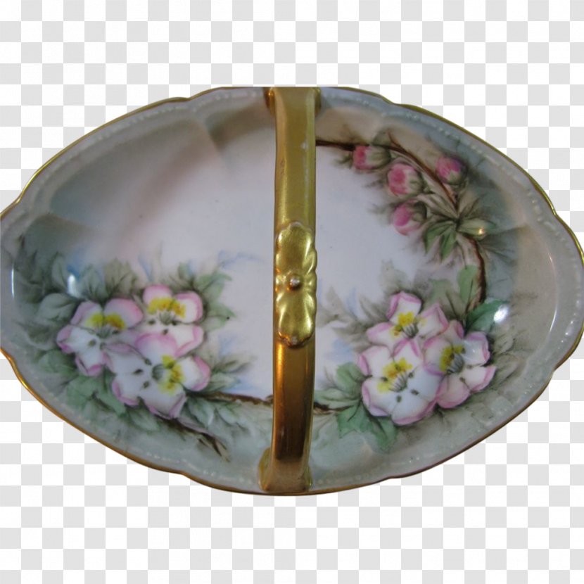 Plate Porcelain Flowerpot Oval - Tableware Transparent PNG