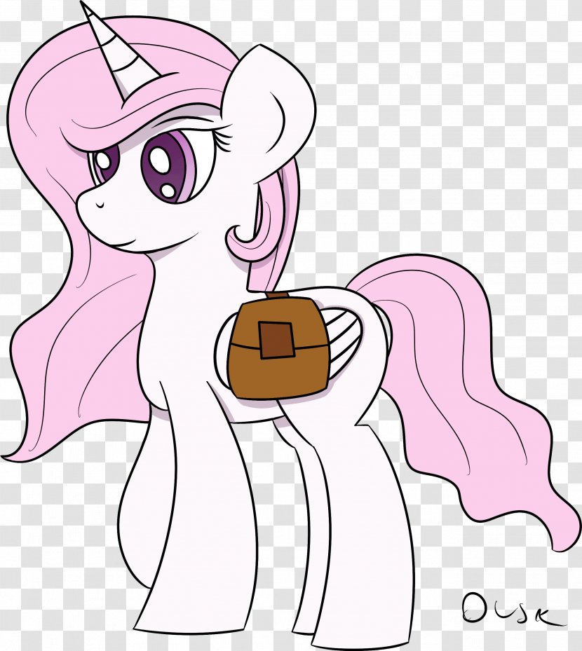 Pony Horse Line Art Cartoon Clip - Heart - Mane Transparent PNG