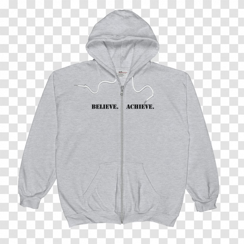 Hoodie T-shirt Zipper Polar Fleece - Cuff - Gray Transparent PNG