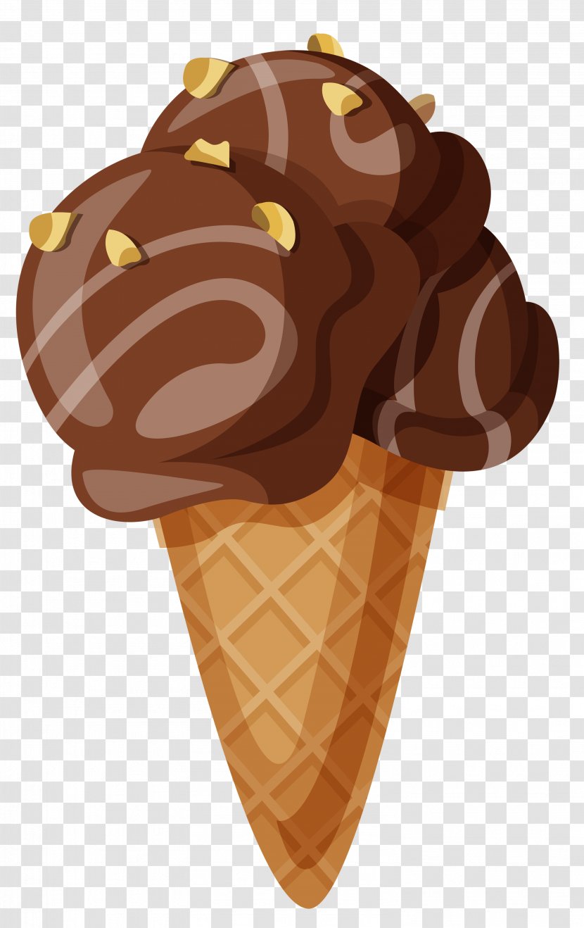 Ice Cream Cone Sundae Waffle - Cones - Transparent Picture Transparent PNG