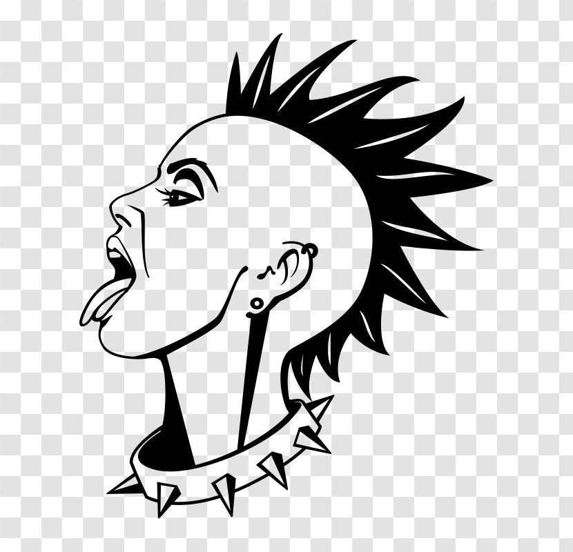 Punk Rock Artist Clip Art - Head - Design Transparent PNG