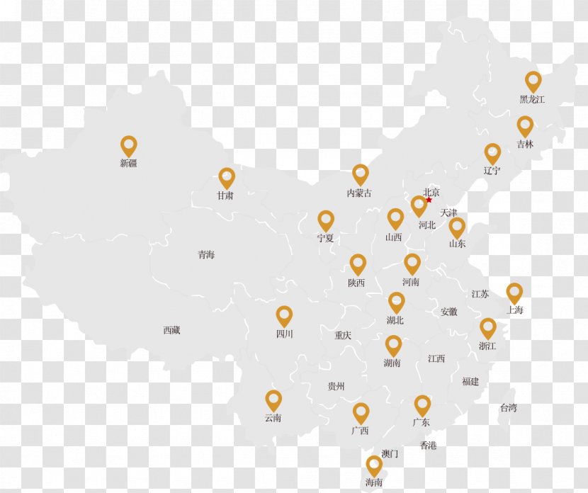 Shanghai Chongqing Diens Easyhome Business - Yellow - Atm Map Transparent PNG