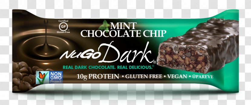 Chocolate Bar Mint Chip Dark - Snack - Low Sugar Transparent PNG