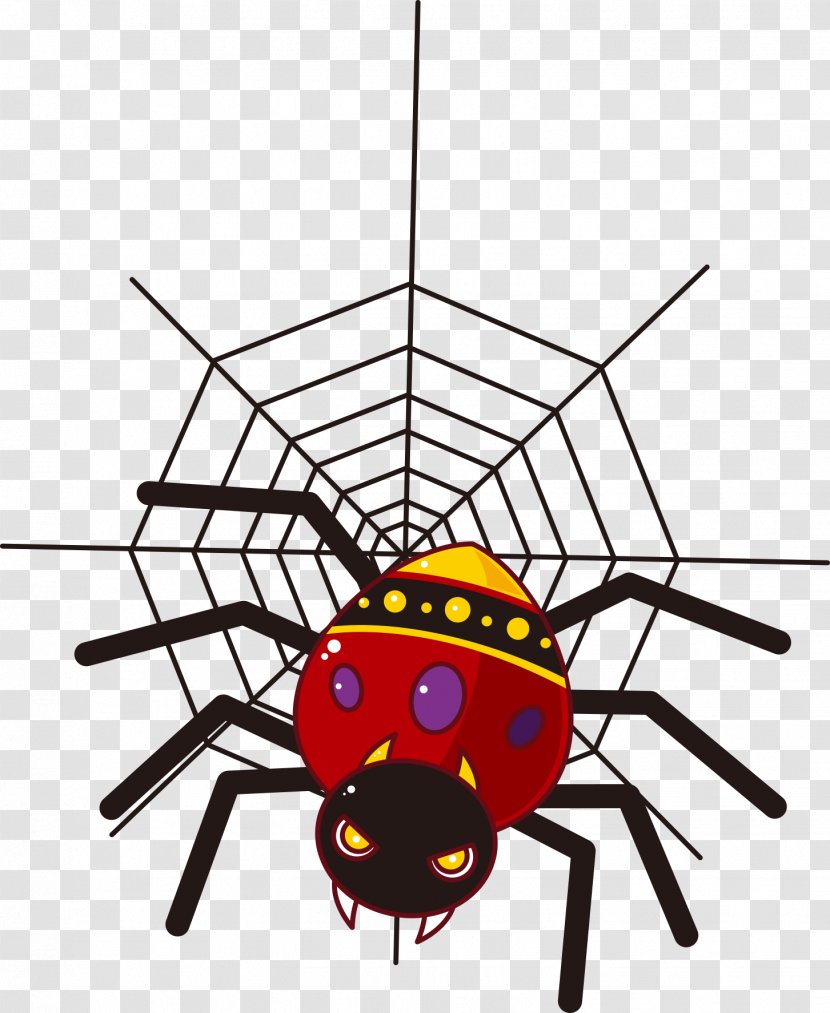 Spider Drawing - Cartoon Transparent PNG