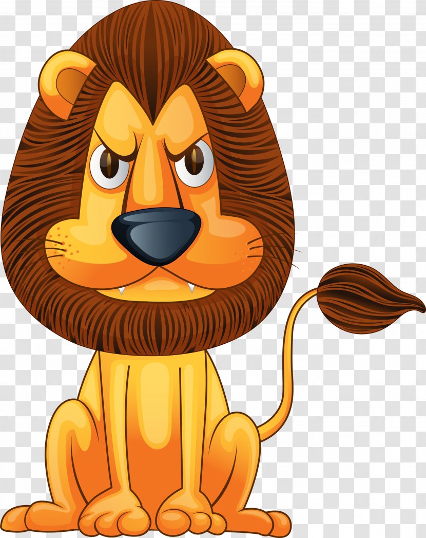 Lion Tiger Baby Zoo Animals Cage Clip Art - Mammal Transparent PNG