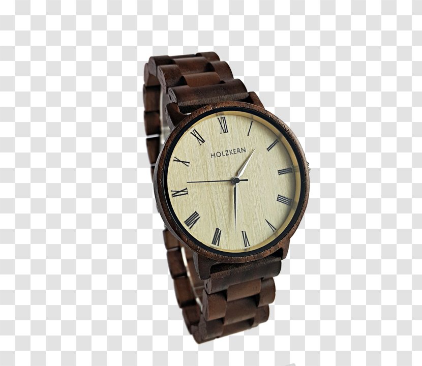 Watch Holzkern Clock Chronograph English Walnut - Ahornholz Transparent PNG