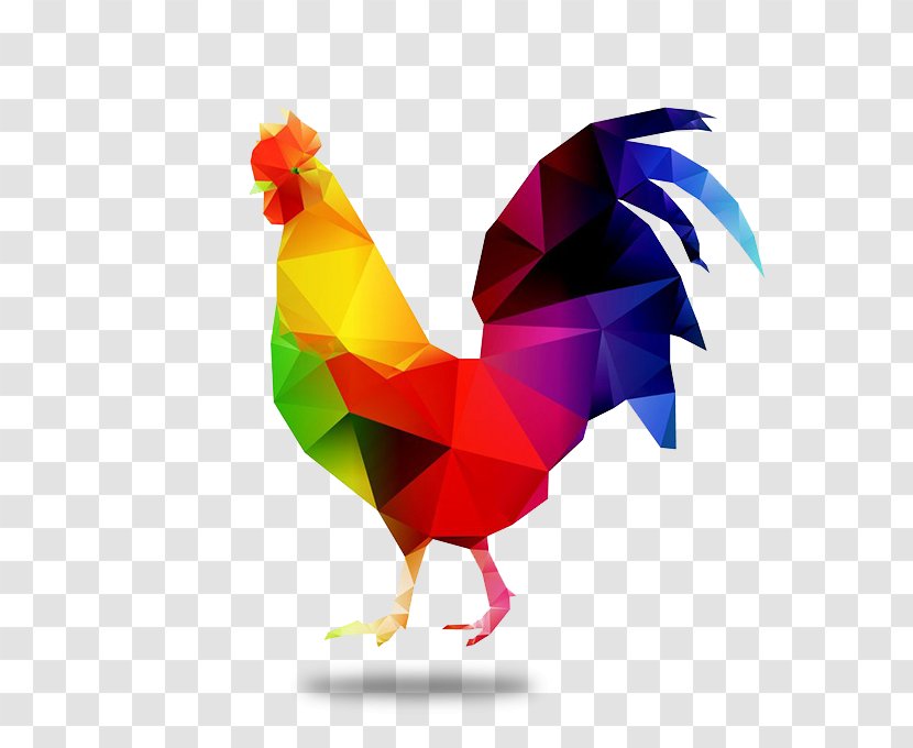 Chicken Rooster Royalty-free Clip Art - Junglefowl - Color Film Chicken,icon,Festive Cock Transparent PNG