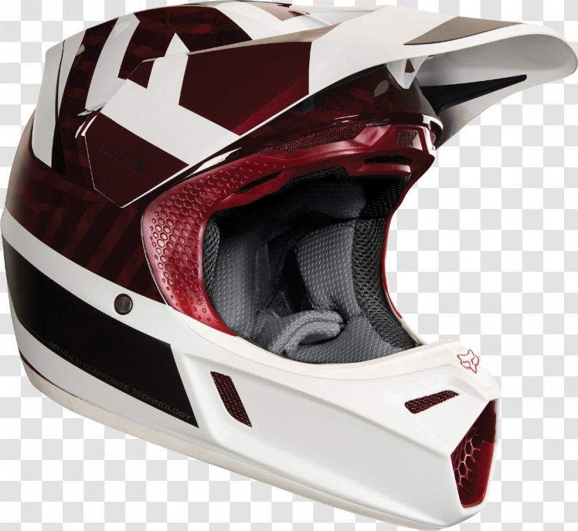 Fox Racing V3 Preest Helmet Motorcycle Helmets FOX MX Kustm Draftr - Motocross Transparent PNG