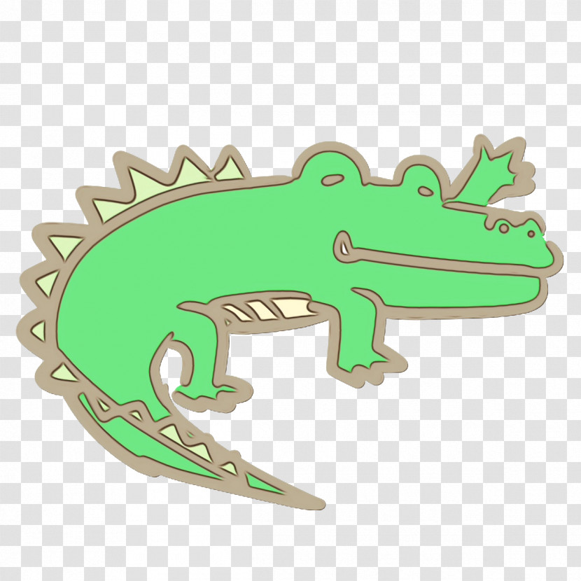 Crocodiles Green Cartoon Transparent PNG