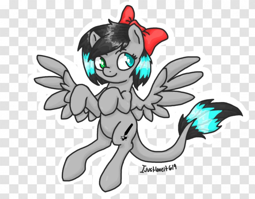 Pony Horse Fairy Clip Art - Tree - Blackish Transparent PNG