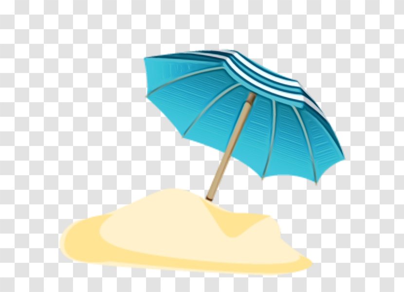 Umbrella Cartoon - Turquoise - Shade Transparent PNG