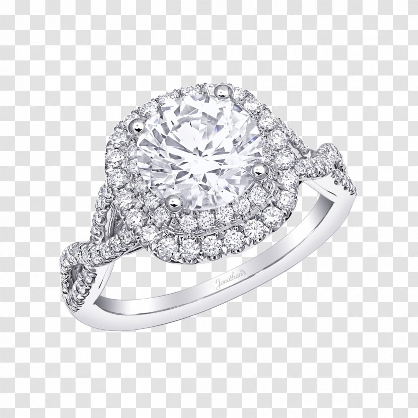 Engagement Ring Jewellery Coast Diamond - Brilliant - Halo Element Transparent PNG