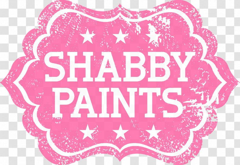 Paint Shabby Chic Logo Pink Font - M Transparent PNG