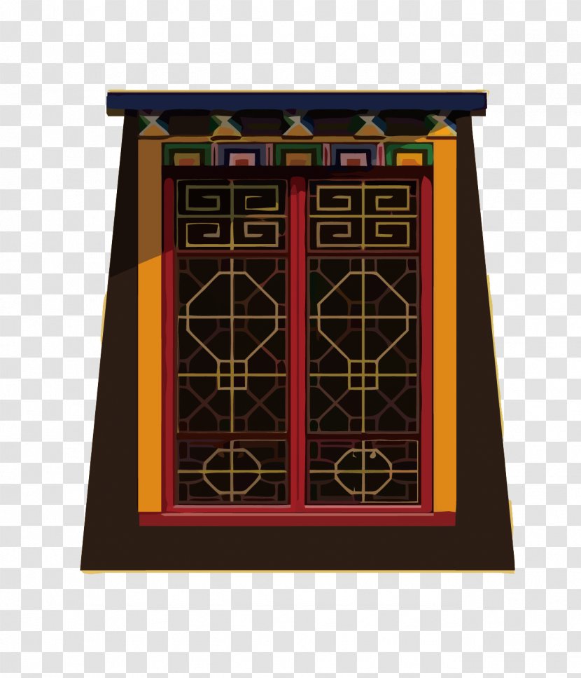 China Window - Structure - Vector Chinese Wind Windows Transparent PNG