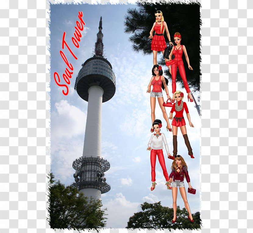 Seoul Tower Architecture Painting Sculpture Transparent PNG