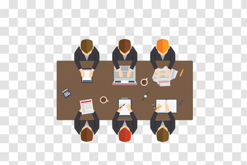 Meeting - Vector Dark Business Pattern Transparent PNG