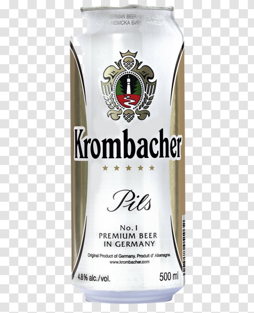 Krombacher Brauerei Pilsner Wheat Beer Pils - Alcoholic Drink Transparent PNG
