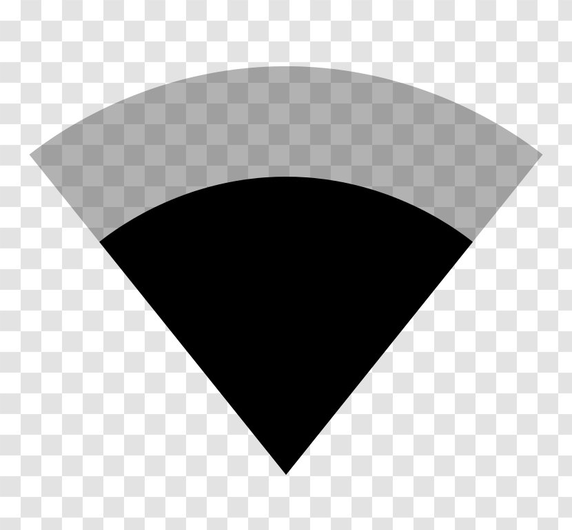 Line Triangle - Black And White Transparent PNG