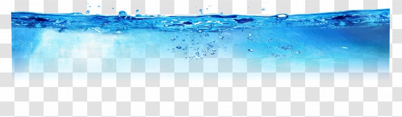 Blue Sky Water Font - Sea Transparent PNG