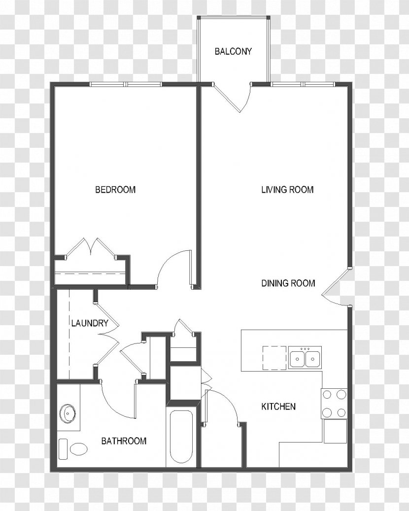 Floor Plan Bedroom Marina Del Rey - Renting - Home Transparent PNG