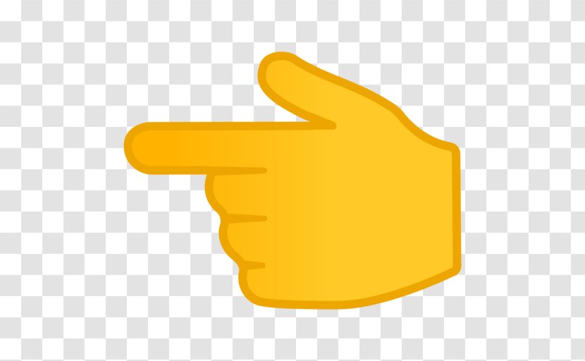 Thumb Index Finger Emoji Hand - Pointing Transparent PNG