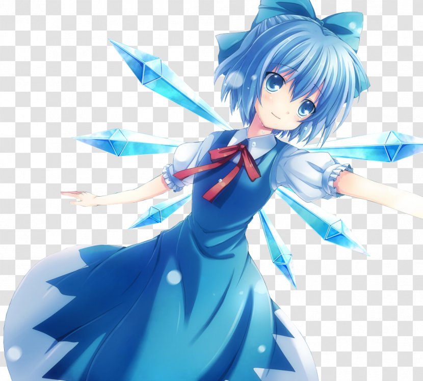 The Embodiment Of Scarlet Devil Cirno Fairy With Turquoise Hair - Heart Transparent PNG