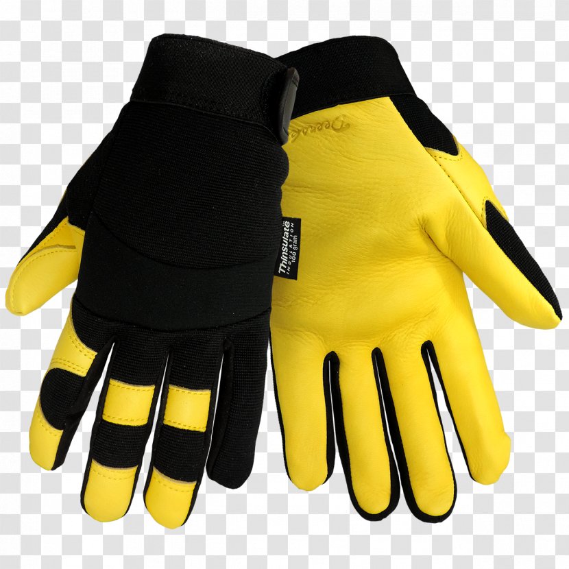 Glove Goalkeeper Safety Football - Yellow - Gloves Transparent PNG