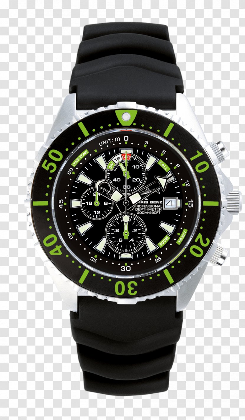 Chronograph Diving Watch Depth Gauge Mido - Rolex Transparent PNG