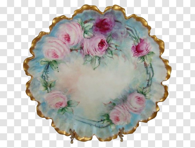 Porcelain - Platter - Hand Painted Lines Transparent PNG